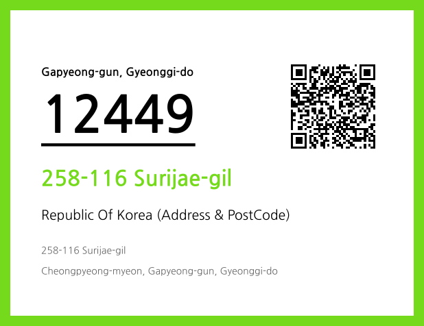 Address and Postal Code QR Code Image (CC BY 4.0)