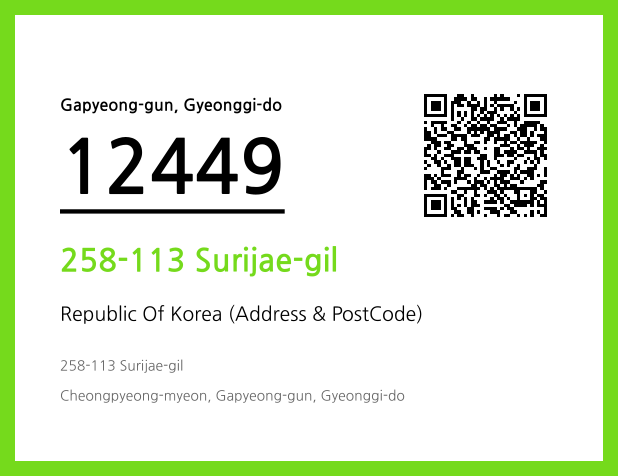 CC BY 4.0 Address and Postal Code QR Code Image (CC BY 4.0)