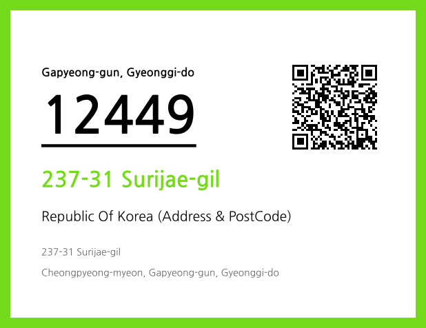 CC BY 4.0 Address and Postal Code QR Code Image (CC BY 4.0)