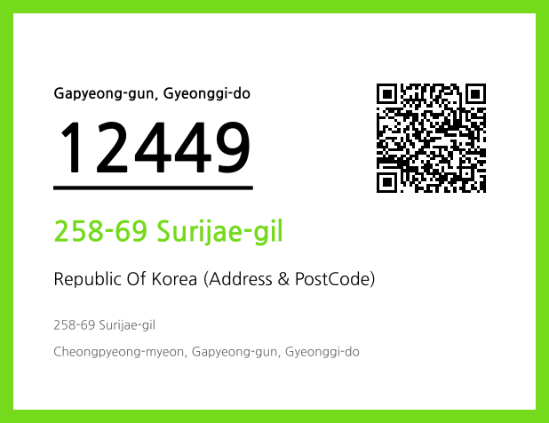 Address and Postal Code QR Code Image (CC BY 4.0)
