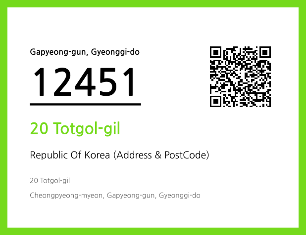 Address and Postal Code QR Code Image (CC BY 4.0)