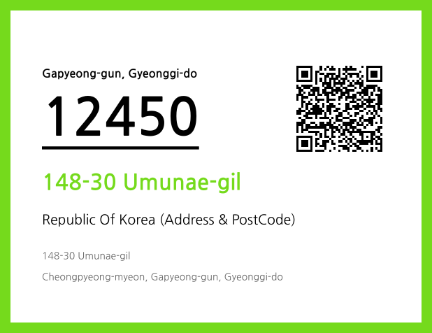 Address and Postal Code QR Code Image (CC BY 4.0)