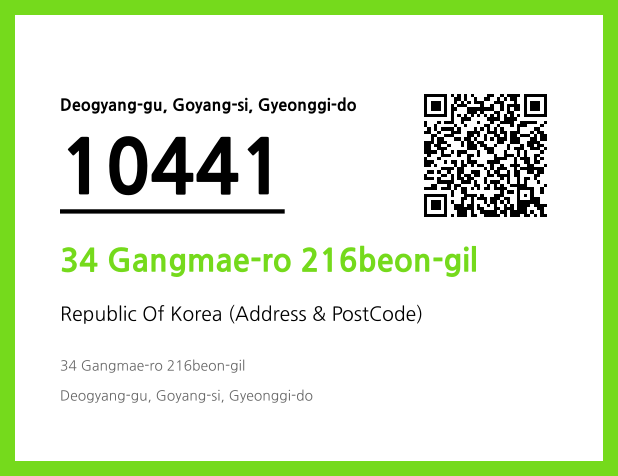 Address and Postal Code QR Code Image (CC BY 4.0)