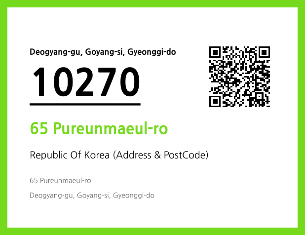 Address and Postal Code QR Code Image (CC BY 4.0)