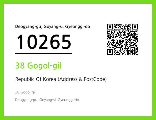 Address and Postal Code QR Code Image (CC BY 4.0)