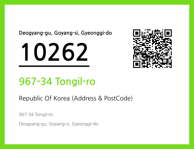 Address and Postal Code QR Code Image (CC BY 4.0)