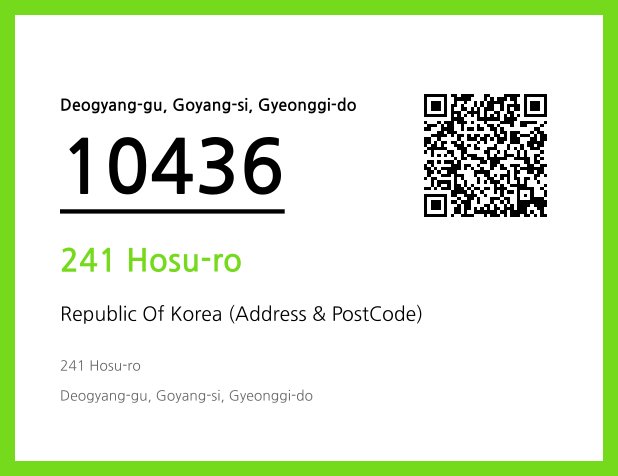 Address and Postal Code QR Code Image (CC BY 4.0)