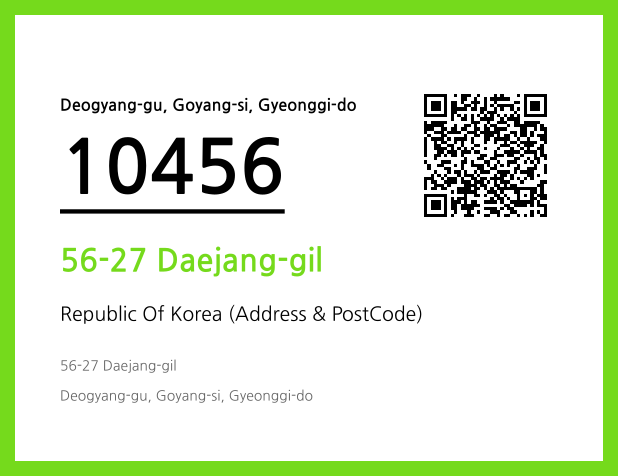 CC BY 4.0 Address and Postal Code QR Code Image (CC BY 4.0)