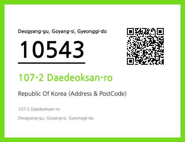Address and Postal Code QR Code Image (CC BY 4.0)