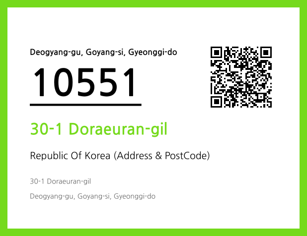 Address and Postal Code QR Code Image (CC BY 4.0)