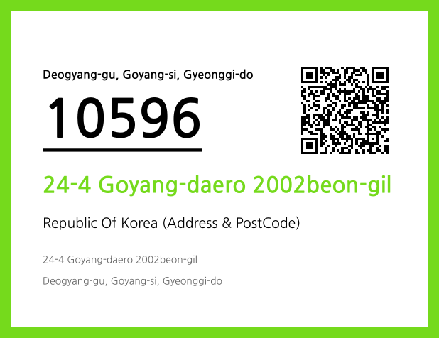 Address and Postal Code QR Code Image (CC BY 4.0)