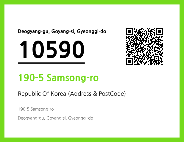 Address and Postal Code QR Code Image (CC BY 4.0)