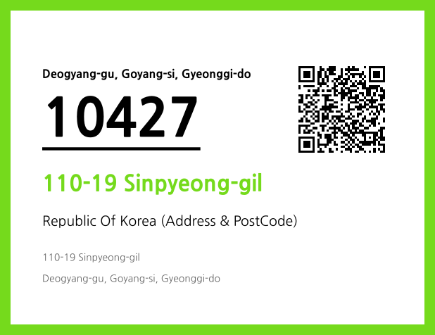Address and Postal Code QR Code Image (CC BY 4.0)