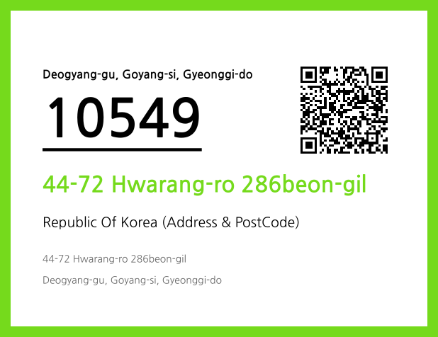 Address and Postal Code QR Code Image (CC BY 4.0)