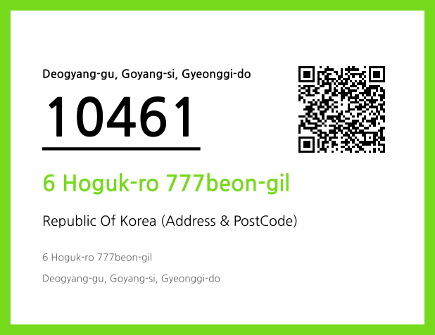 Address and Postal Code QR Code Image (CC BY 4.0)