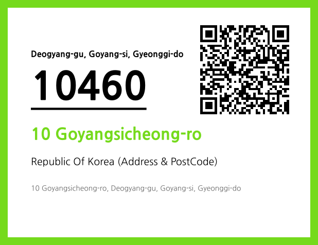 Address and Postal Code QR Code Image