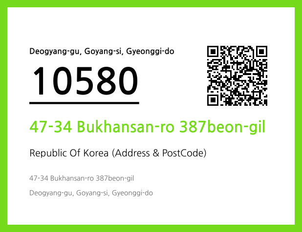 Address and Postal Code QR Code Image (CC BY 4.0)