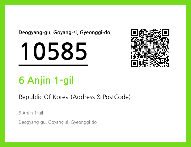 CC BY 4.0 Address and Postal Code QR Code Image (CC BY 4.0)