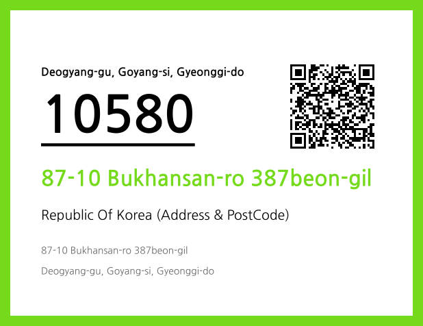 Address and Postal Code QR Code Image (CC BY 4.0)