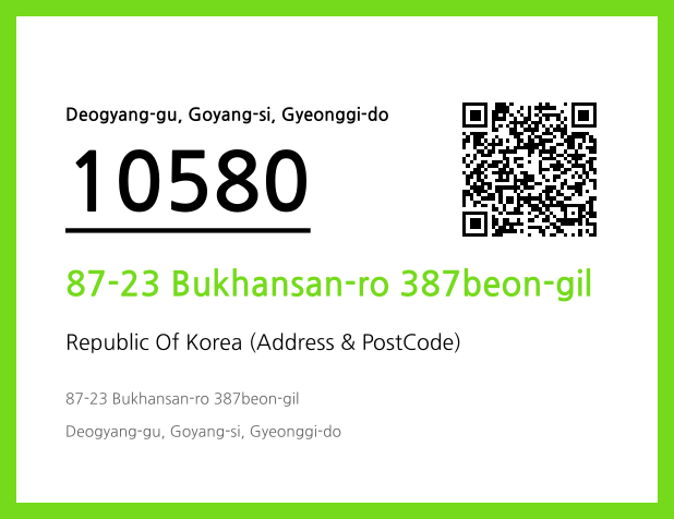 Address and Postal Code QR Code Image (CC BY 4.0)