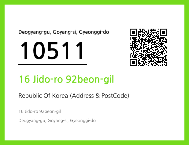 Address and Postal Code QR Code Image (CC BY 4.0)