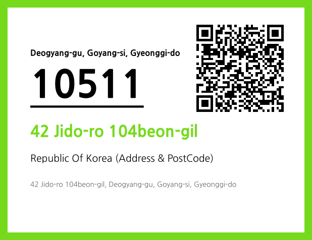 Address and Postal Code QR Code Image