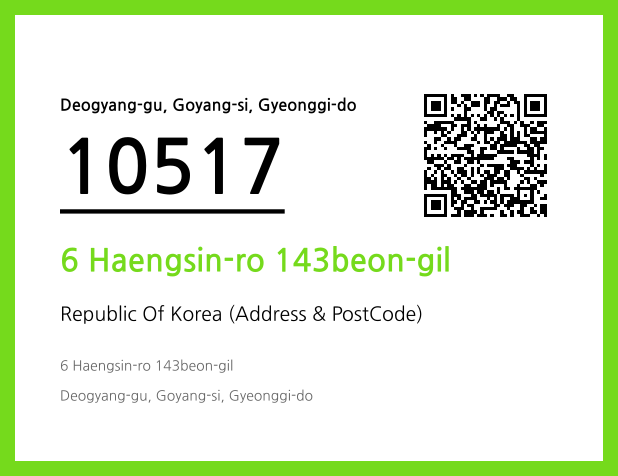 Address and Postal Code QR Code Image (CC BY 4.0)