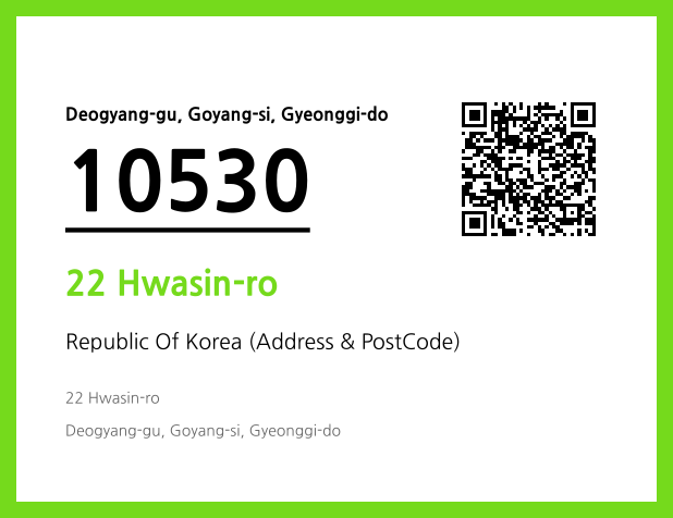 Address and Postal Code QR Code Image (CC BY 4.0)