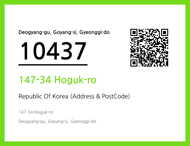 Address and Postal Code QR Code Image (CC BY 4.0)