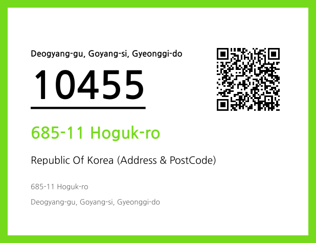 Address and Postal Code QR Code Image (CC BY 4.0)