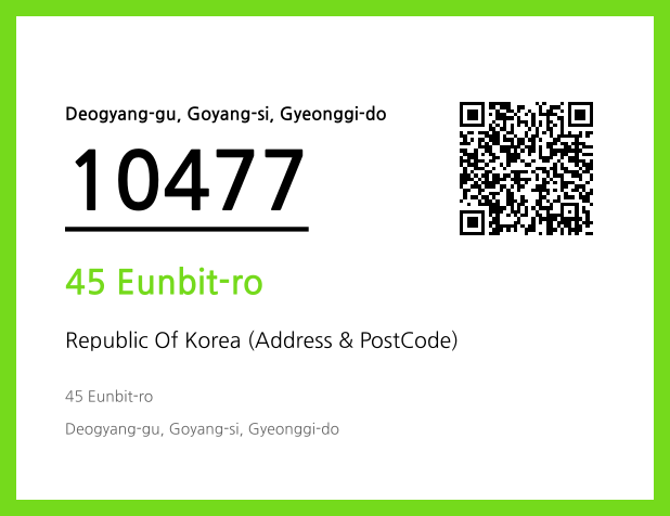 Address and Postal Code QR Code Image (CC BY 4.0)