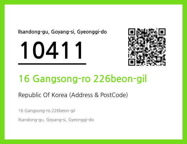 CC BY 4.0 Address and Postal Code QR Code Image (CC BY 4.0)