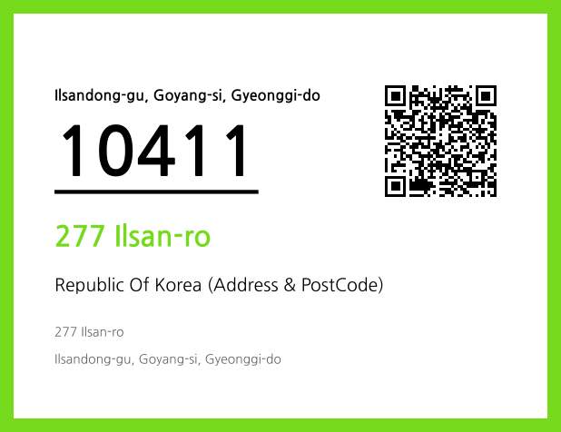 Address and Postal Code QR Code Image (CC BY 4.0)
