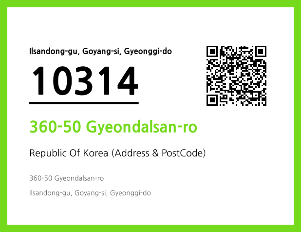 Address and Postal Code QR Code Image (CC BY 4.0)