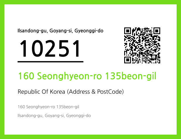 Address and Postal Code QR Code Image (CC BY 4.0)