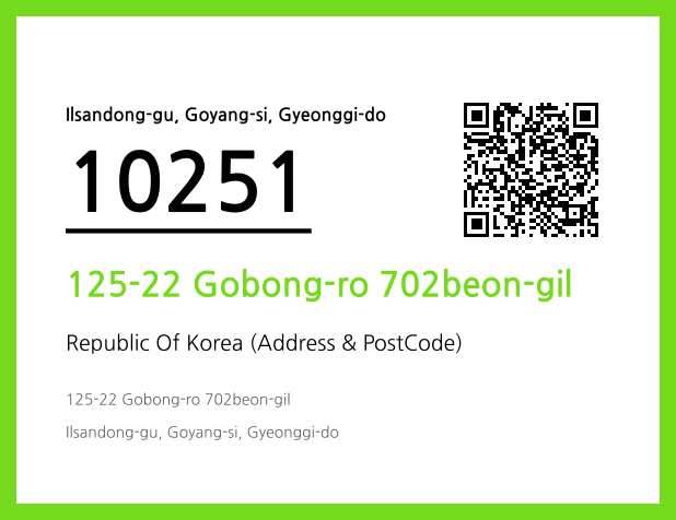 Address and Postal Code QR Code Image (CC BY 4.0)