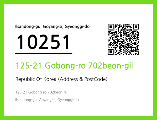 Address and Postal Code QR Code Image (CC BY 4.0)