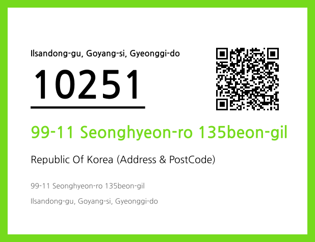 Address and Postal Code QR Code Image (CC BY 4.0)