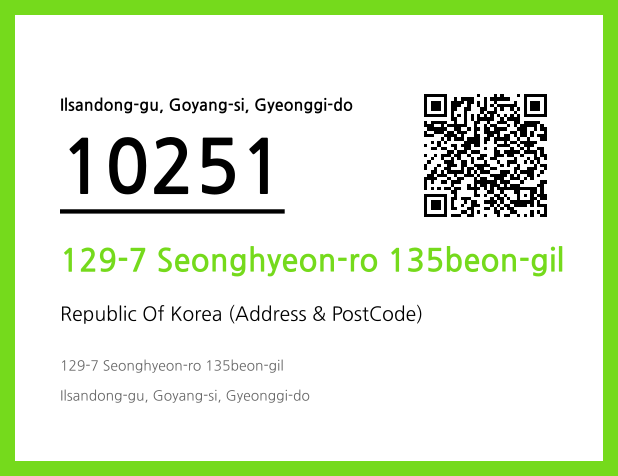 CC BY 4.0 Address and Postal Code QR Code Image (CC BY 4.0)