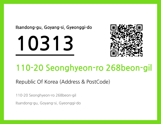 Address and Postal Code QR Code Image (CC BY 4.0)