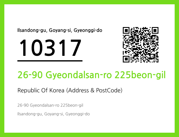 Address and Postal Code QR Code Image (CC BY 4.0)