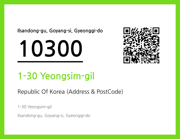 Address and Postal Code QR Code Image (CC BY 4.0)
