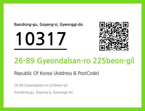 Address and Postal Code QR Code Image (CC BY 4.0)