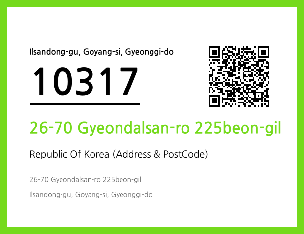 Address and Postal Code QR Code Image (CC BY 4.0)