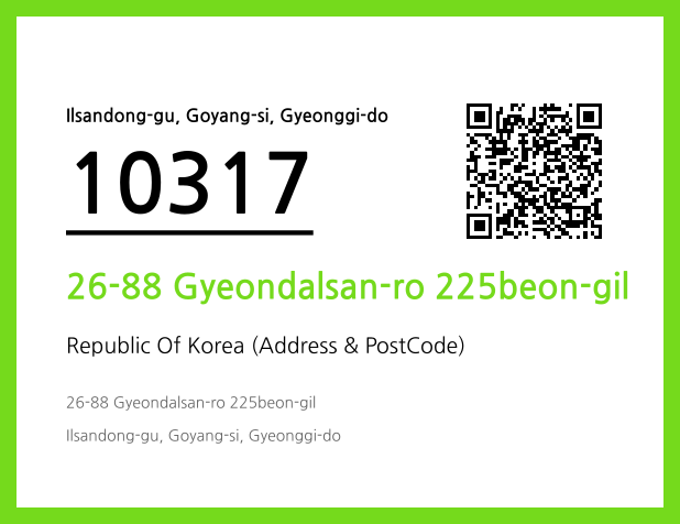 Address and Postal Code QR Code Image (CC BY 4.0)