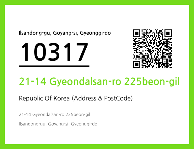 Address and Postal Code QR Code Image (CC BY 4.0)