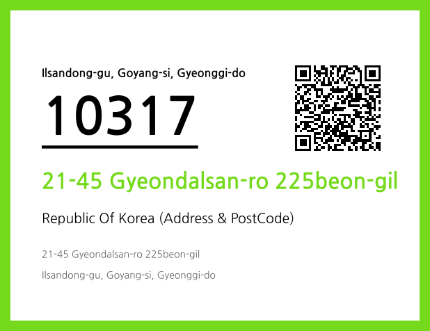 Address and Postal Code QR Code Image (CC BY 4.0)