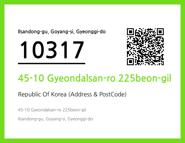Address and Postal Code QR Code Image (CC BY 4.0)