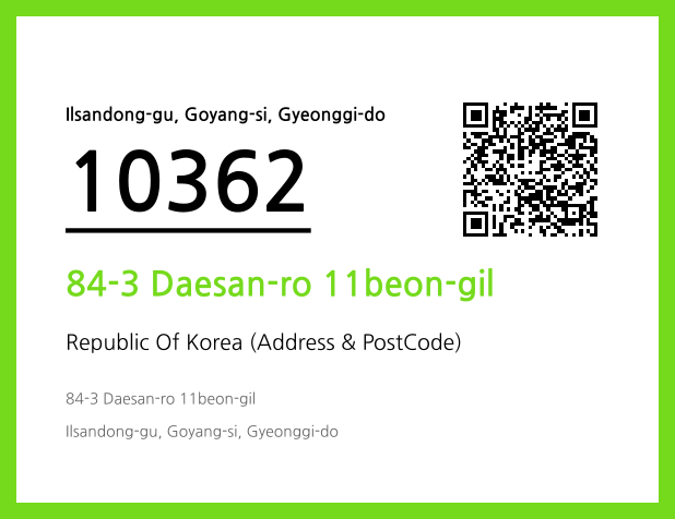Address and Postal Code QR Code Image (CC BY 4.0)