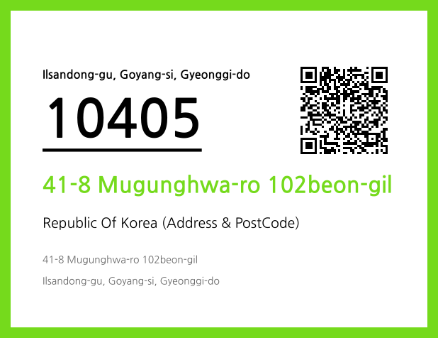 Address and Postal Code QR Code Image (CC BY 4.0)